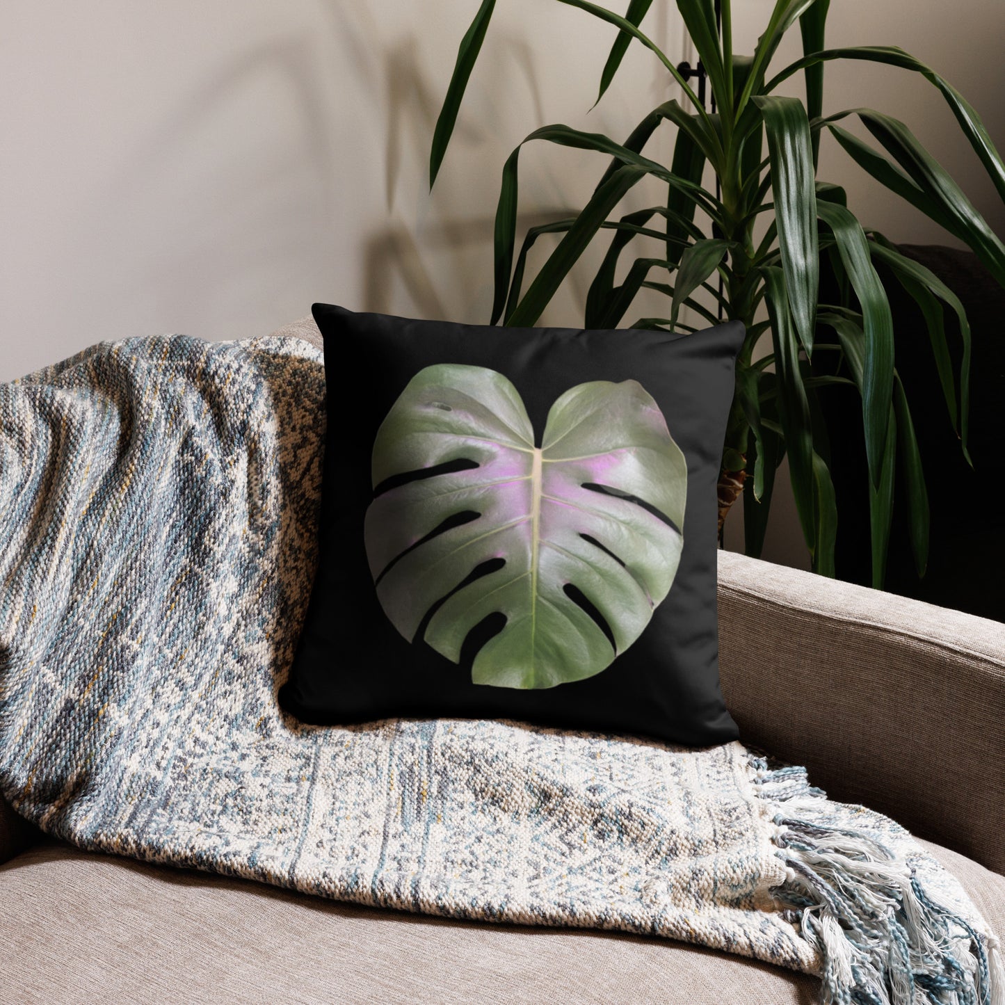 Monstera Pillow