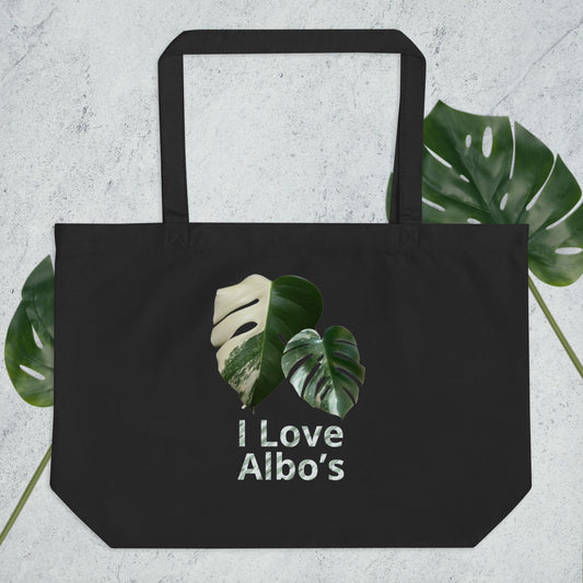 Large Monstera Albo Tote