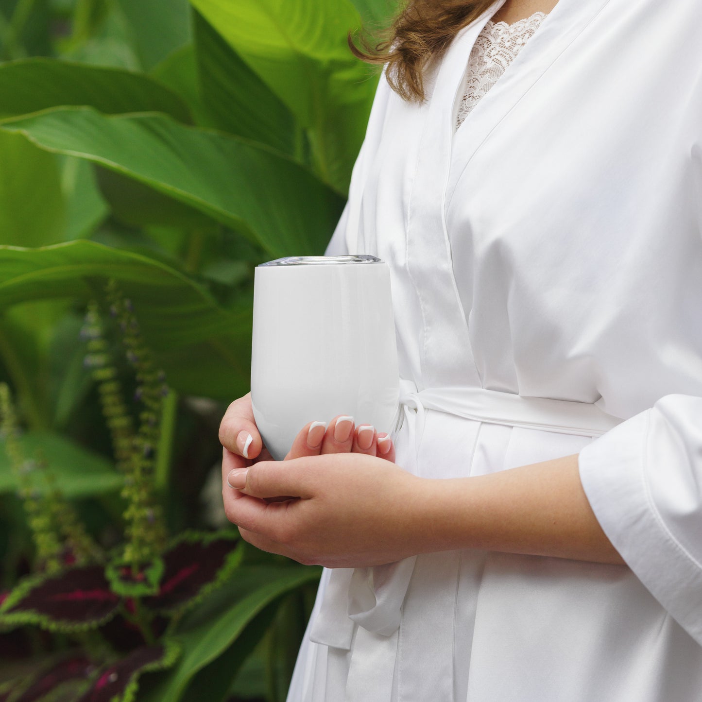 Floral OLNR Wine Tumbler